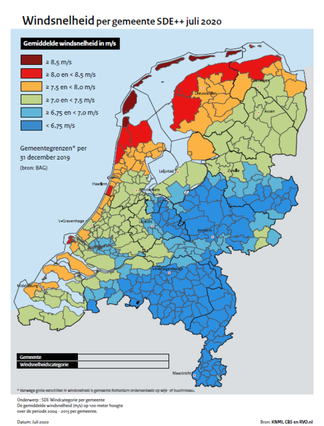 Het waait hier het minst van heel Nederland Het waait hier het minst van heel Nederland